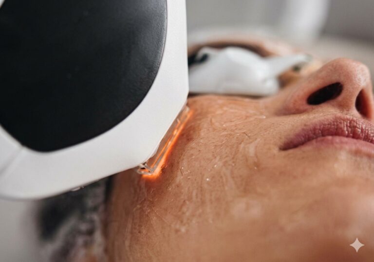 Tratamiento revitalizador facial con luz intensa para mejorar textura y luminosidad de la piel